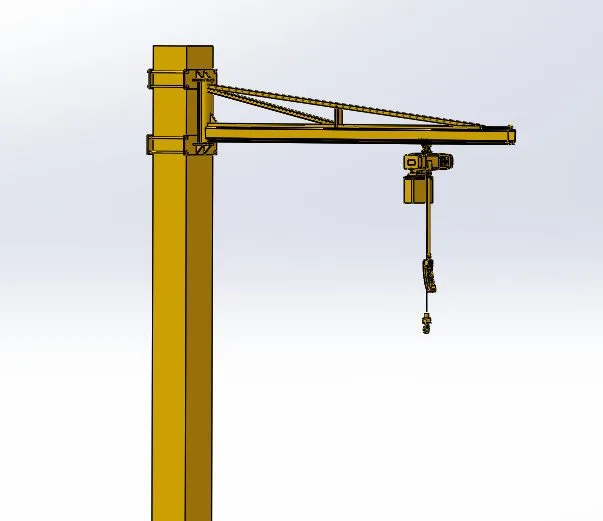 Jib Crane Column & 3 m Arm - ET-CR-POST-100 - view 1
