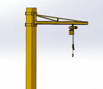 Jib Crane Column & 3 m Arm - ET-CR-POST-100 - view 1