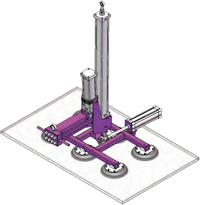 Premium Pneumatic Tilting Glass Lifter - PPD-CRH6/500 - view 1