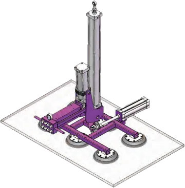 Premium Pneumatic Tilting Glass Lifter - PPD-CRH4/300 - view 1