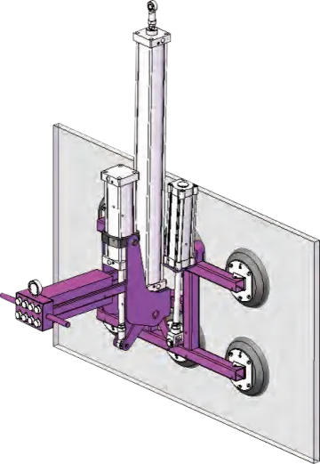Premium Pneumatic Tilting Glass Lifter - PPD-CRH6/500 - view 2