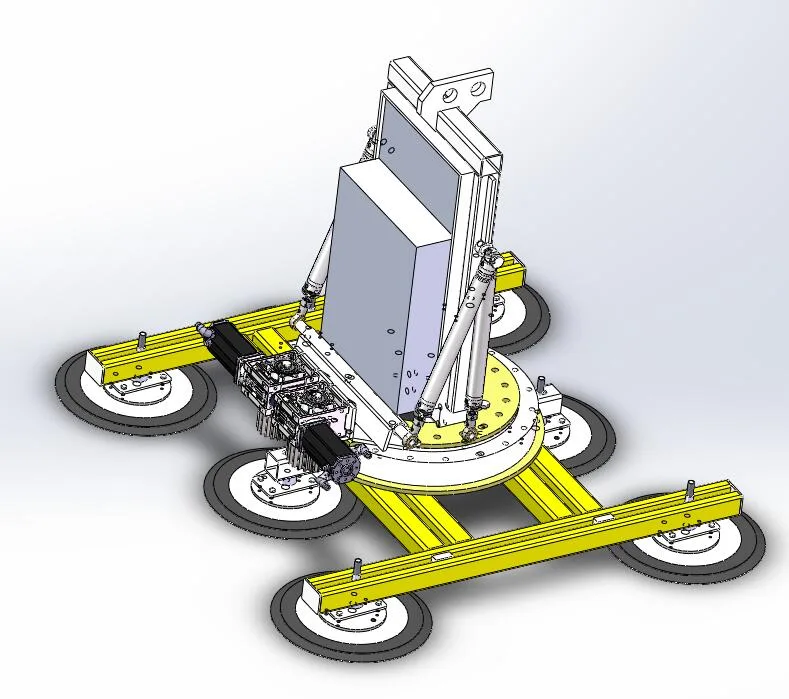 Dual-Circuit Hydraulic Glass Vacuum Lifter - ET-GL-HYD-1500-LEG - view 1