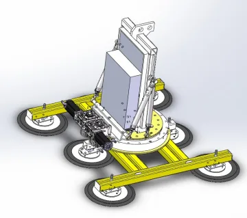 Dual-Circuit Hydraulic Glass Vacuum Lifter - ET-GL-HYD-1500-LEG - view 1