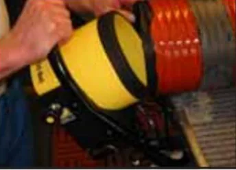 Lower tube connection to the control head, before the outer cover is returned.