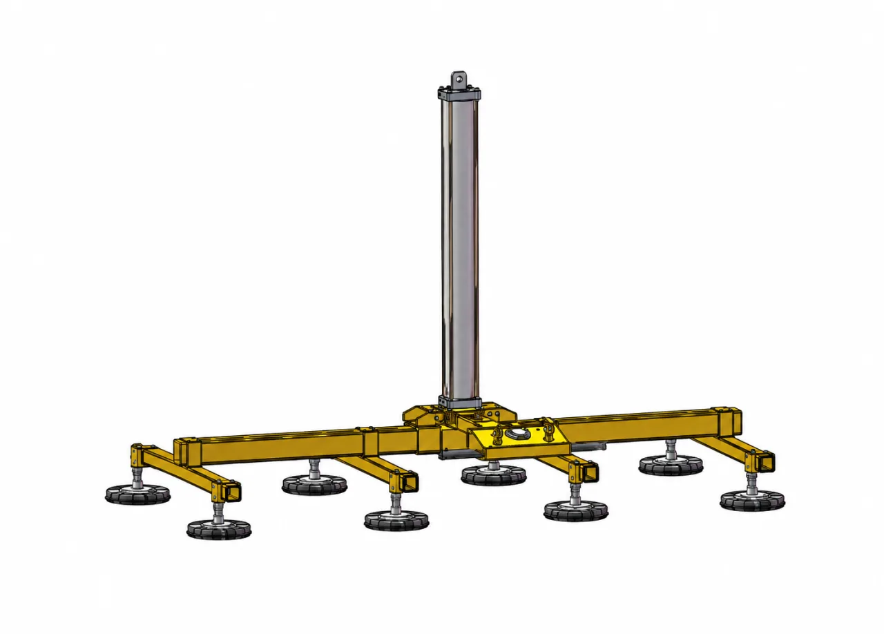 Elevador por vacío para piedra en posición horizontal — ET-ST-FLAT-300 — vista 1