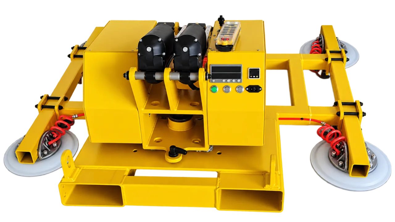 Series reference: ETJSQ-V160-60 — Forklift Glass Tilting Attachment.