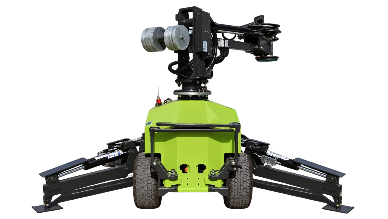 Series reference: ET-PV-150 mobile paving manipulator; the end effector is selected for the workpiece.